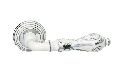 Дверная ручка ADDEN BAU PALAZZO V201 ENAMEL / CHROME