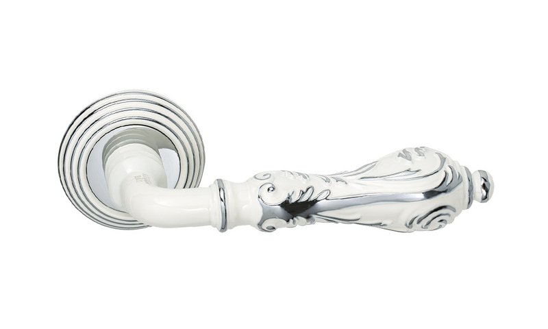 Дверная ручка ADDEN BAU PALAZZO V201 ENAMEL / CHROME
