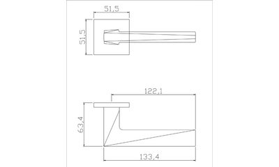 Дверная ручка ADDEN BAU SOLAR S-535 NICKEL, фото 2