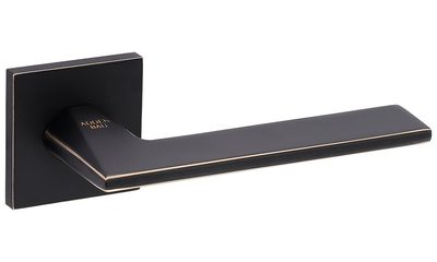 Дверная ручка ADDEN BAU BINARY Q572 BLACK / GOLD RIM