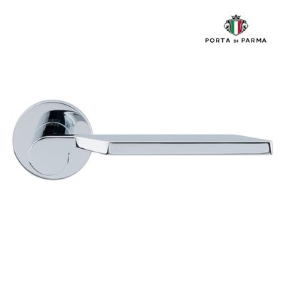 Дверная ручка на розетке PORTA DI PARMA Levante 119.01, полированный хром