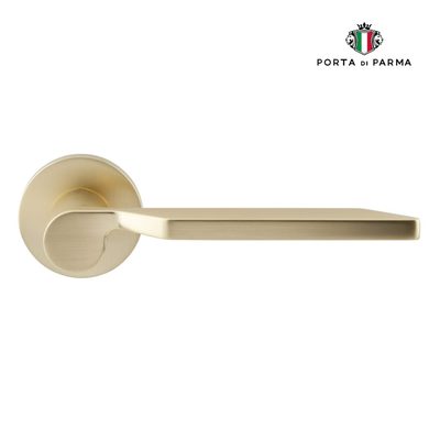Дверная ручка на розетке PORTA DI PARMA Levante 119.07, матовое золото