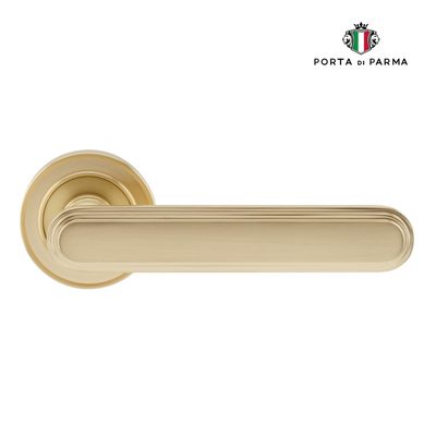 Дверная ручка на розетке PORTA DI PARMA Chic 316.07, матовое золото, фото 2