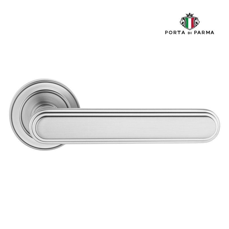 Дверная ручка на розетке PORTA DI PARMA Chic 316.14, матовый никель