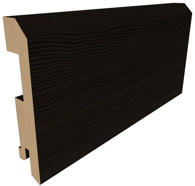 Плинтус плоский Эко-шпон 75×16×2070 темный кипарис