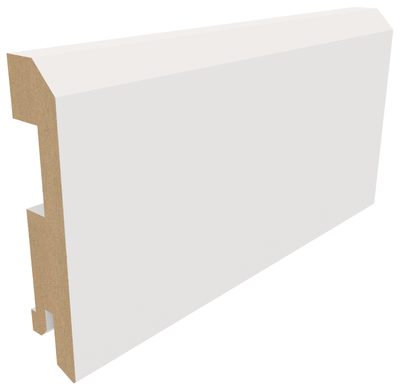 Плинтус плоский Винил 75×16×2070 белый