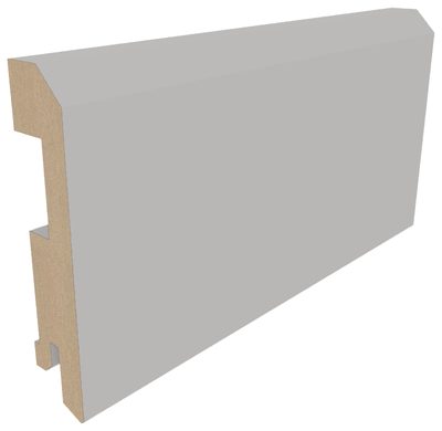 Плинтус плоский Винил 75×16×2070 платина