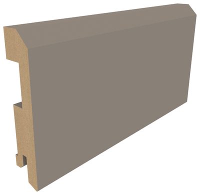 Плинтус плоский Винил 75×16×2070 серый