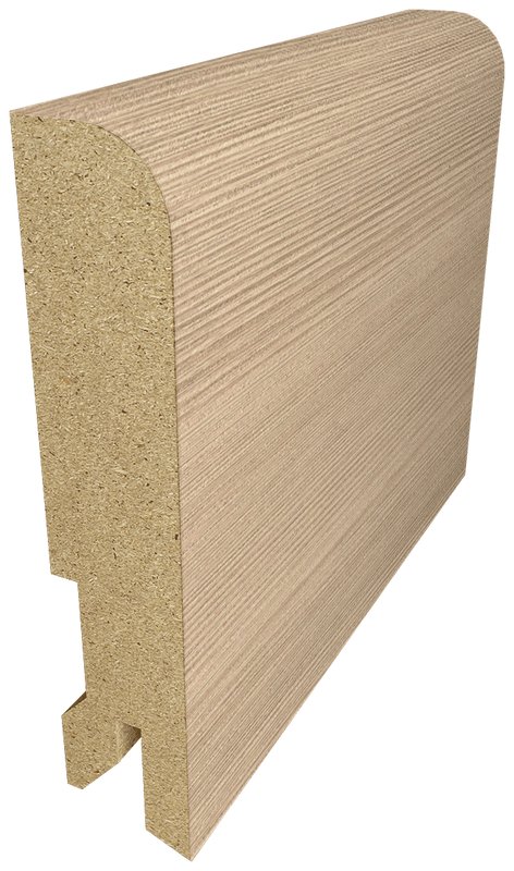 Плинтус напольный МДФ 80×16×2440 Беленый дуб