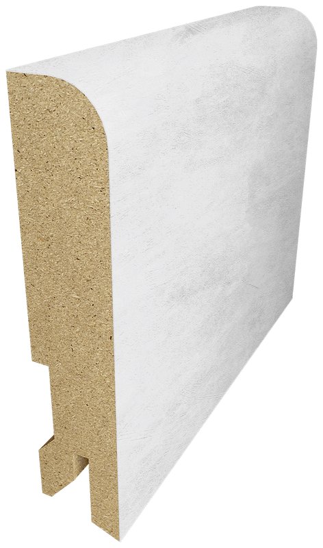 Плинтус напольный МДФ 80×16×2440 Бетон снежный