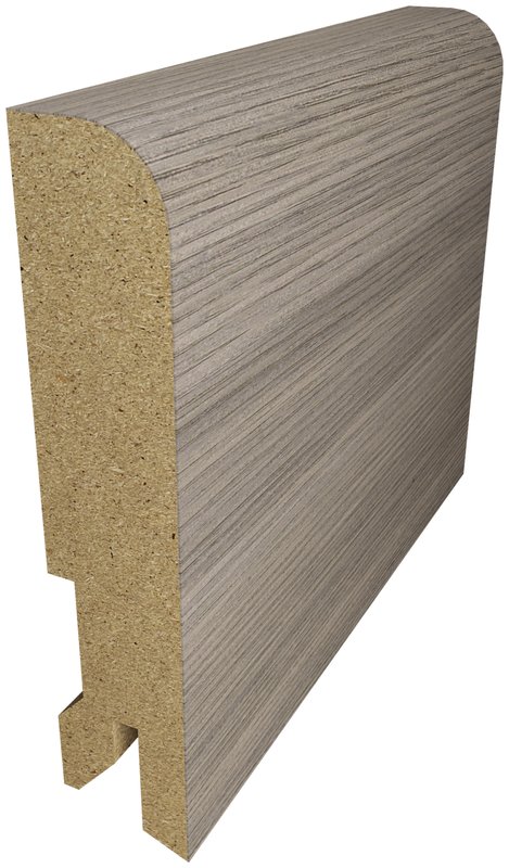 Плинтус напольный МДФ 80×16×2440 Грей