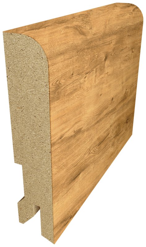 Плинтус напольный МДФ 80×16×2440 Винтаж золотой