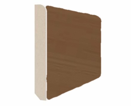 Плинтус 75×10×2070 экошпон Орех NL