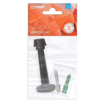Упор дверной настенный STOPPER/15 (DS-15) BL-24 черный, фото 2