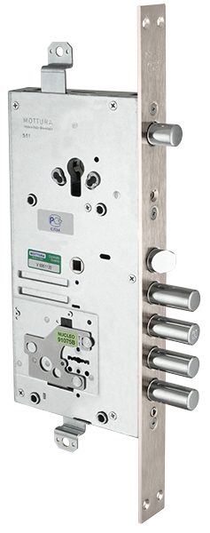 Замок врезной двухсистемный 54.J939M-S MyKey, перекод. с торца, кл. 60 мм, без накл.