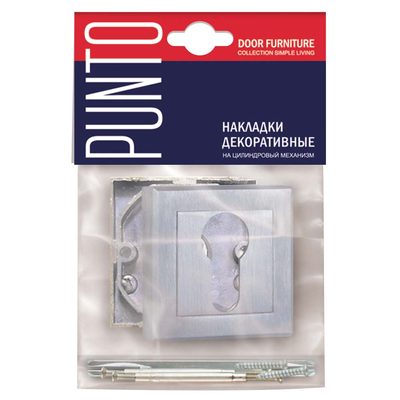 Накладка под цилиндр ET.K.QL52 (ET QL) SSC-16 сатинированный хром, фото 2