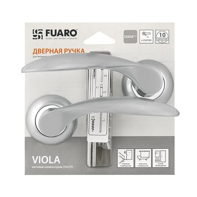 Ручка Fuaro раздельная R.RM54.VIOLA (VIOLA RM) SC/CP-16 матовый хром/хром