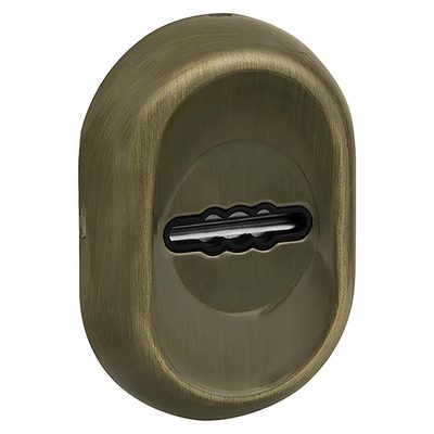 Накладка на сувальдный замок ESC.S-auto/CRE/OV.13 (ESC-13S) с авт. шторками AB зелёная бронза