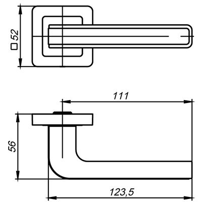 Ручка раздельная K.QR52.NOVA (NOVA QR) BL/GR-24 черный/графит, фото 3