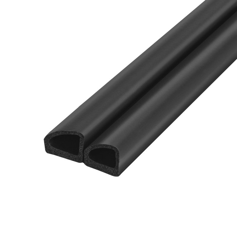 Уплотнитель самоклеящийся ADH/D-14,5x13,5mm, BLACK черный 100 m