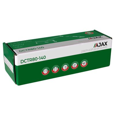 Доводчик дверной DCTR80-140 (TDR-140) 80-140кг WH белый, фото 2