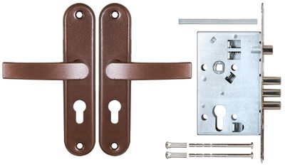Корпус врезного замка с защёлкой в комплекте с ручкой ЗВ4-31/55 /78930/, фото 2