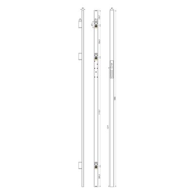 Электронный замок Sanyo D700 Usmart Go DM70 с WiFi, ручка скоба 1800 мм, черный, фото 4