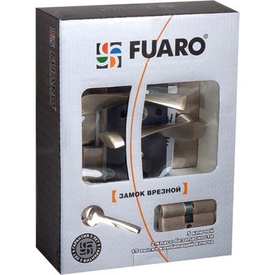 Замок цилиндровый с в комплекте с ручкой LOCKSET.9013 (SET F9011) SN/CP мат.никель, фото 2