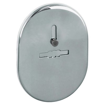 Накладка на сувальдный замок ESC.S-lift.SF/OV.476 (ESC 476) с шторкой СР хром