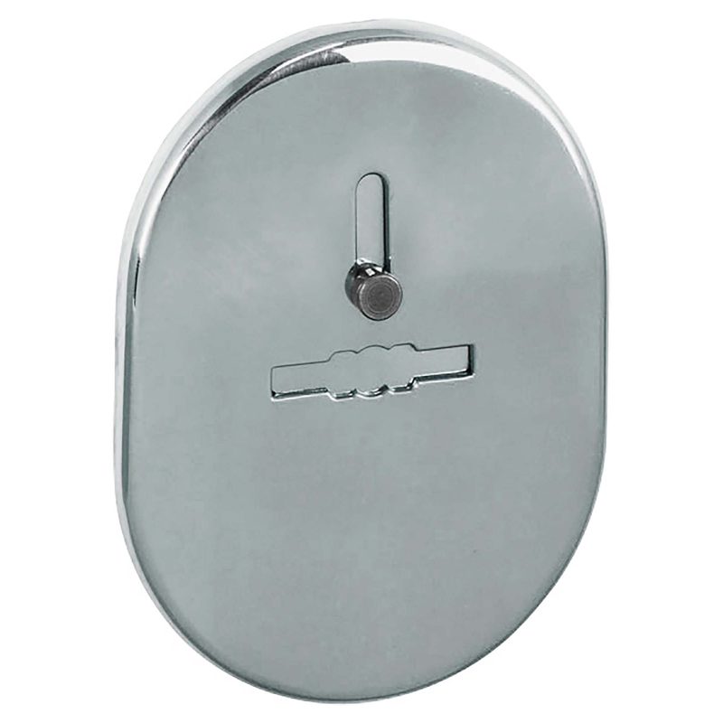 Накладка на сувальдный замок ESC.S-lift.SF/OV.476 (ESC 476) с шторкой СР хром