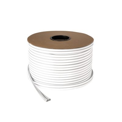 Уплотнитель самоклеящийся ADH/D-14x12mm, WHITE белый 120m, фото 2