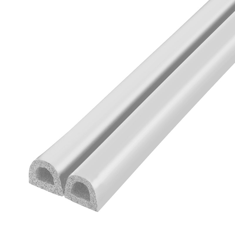 Уплотнитель самоклеящийся ADH/D-9x7,5mm, WHITE белый 100m