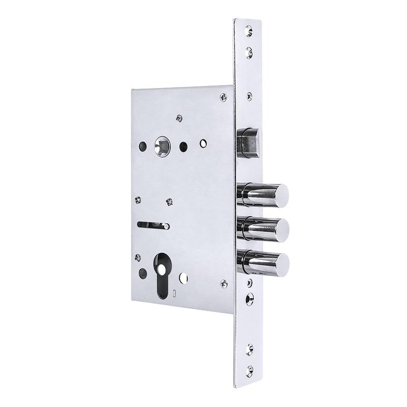 Корпус врезного замка c защёлкой MDV30C-816 CP (V30/C) CP хром тех.уп.