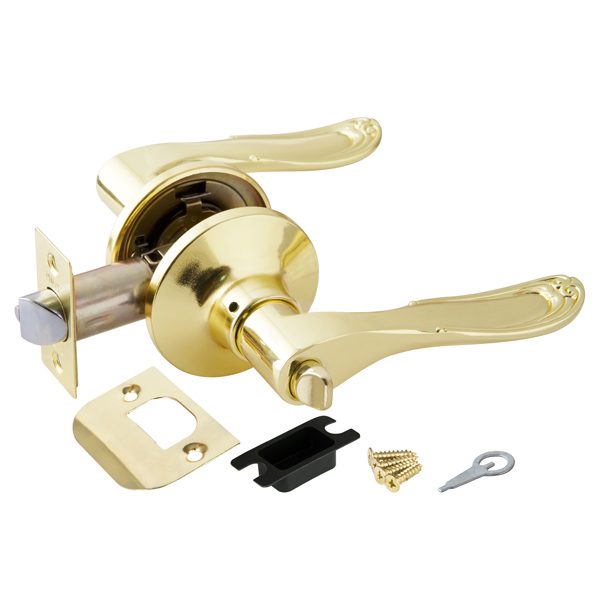Ручка защелка DK630 PB-BK (6030 PB-B) (фик.) золото