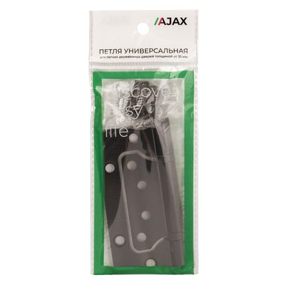 Петля универсальная без врезки IN4000W GR (100/P-2B 100x2,3) графит, фото 2