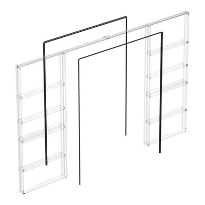 Комплект для обрамления пенала для двухстворчатой двери SLD.Comfort-PENAL frame 1800/2900 BL, фото 3
