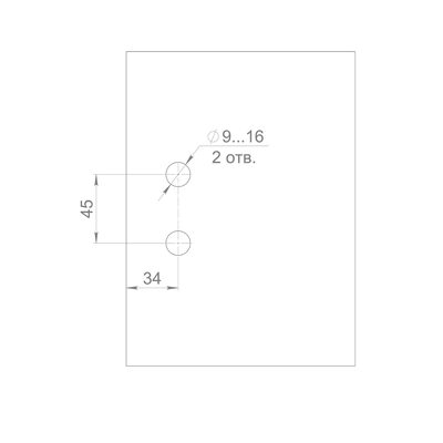 Петля для стеклянной двери Space.GL.H01 (2 шт) BL черный, фото 4