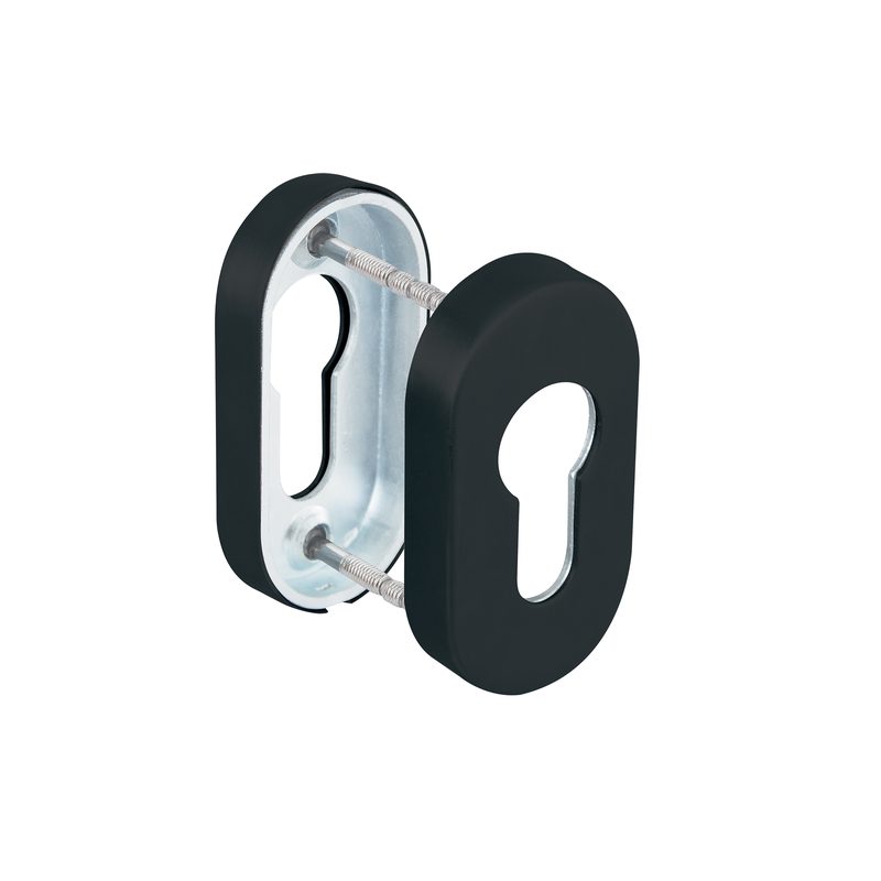 Накладка под цилиндр ET.R.DSS201-02P (DSS-02P-ET) INOX 201 BLACK