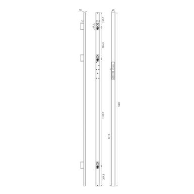 Электронный замок Sanyo D502 UsmartGo DM70 с WiFi, с распознаванием лиц,ручка-скоба 1800 мм, черный, фото 5