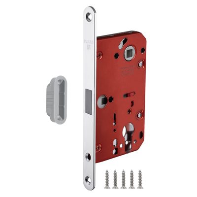 Корпус врезного замка MAGNM85C-50/BL INOX CP-8 хром (блистер)