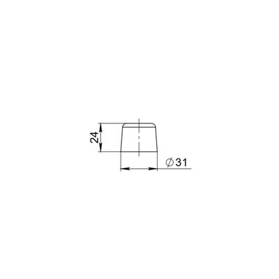 Упор дверной DSF-30/25 WH белый, фото 3