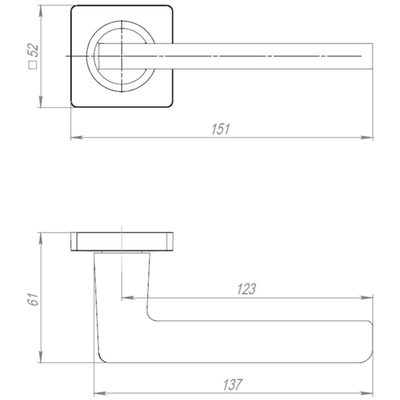 Ручка раздельная K.JK51.IND TESTA BL-24 черный (белая коробка), фото 3