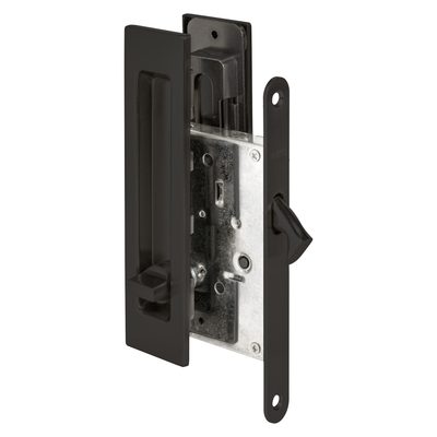 Защелка с ручками для раздвижных дверей SH.SLQ152.011 (Soft LINE SLQ-011) BL черный