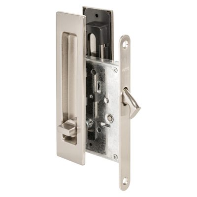 Защелка с ручками для раздвижных дверей SH.SLQ152.011 (Soft LINE SLQ-011) SN мат.никель