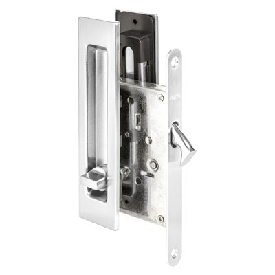 Защелка с ручками для раздвижных дверей SH.SLQ152.011 (Soft LINE SLQ-011) CP хром