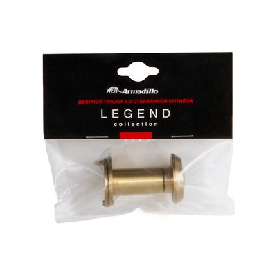 Глазок дверной противопожарный, оптика стекло DV-PRO 1/60-35/BR/HD (DVG1/HD) SG мат. золото, фото 2