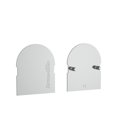 Декоративная накладка Armadillo для скрытой петли U3D6000 2шт. (FRAME) (11) CP хром