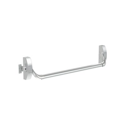 Ручка-штанга нажимная AP.1900B push-bar накладная для одно/двуствор. проф. дверей SL серебро