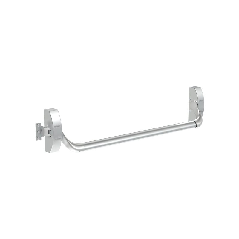 Ручка-штанга нажимная AP.1900B push-bar накладная для одно/двуствор. проф. дверей SL серебро