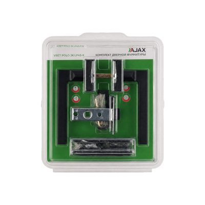 Комплект ручек с защелкой, петлями A/SET POLO JK.LP45.W BL-24 черный
